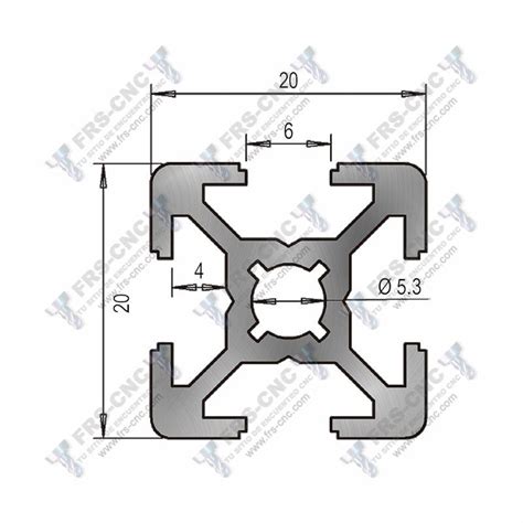 Perfil Estructural Aluminio 20x20 Básico Comprar