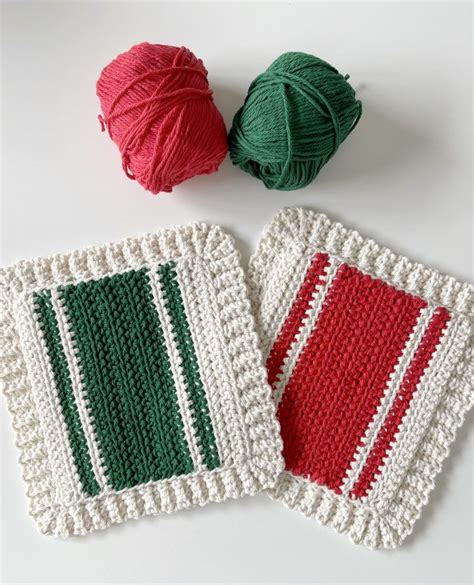 Daisy Farm Crafts Crochet Hot Pads Christmas Crochet Patterns Cross