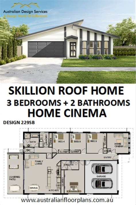 4 Bed 2 Bath Home Plan Large Galley Kitchen Roof Design House Design