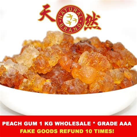 Peach gum is the resin from peach and chinese wild peach trees, already solidified when it is found. Peach Gum for wholesale in Singapore by Natural Brand Trading.