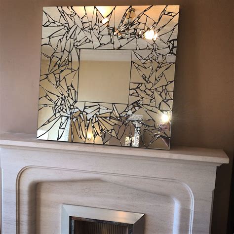 Handmade mosaic mirror | Mirror mosaic, Broken mirror art, Stained glass mirror