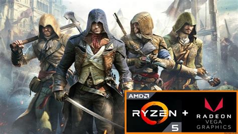 Assassin S Creed Unity Ryzen G Radeon Rx Vega Pc Gameplay