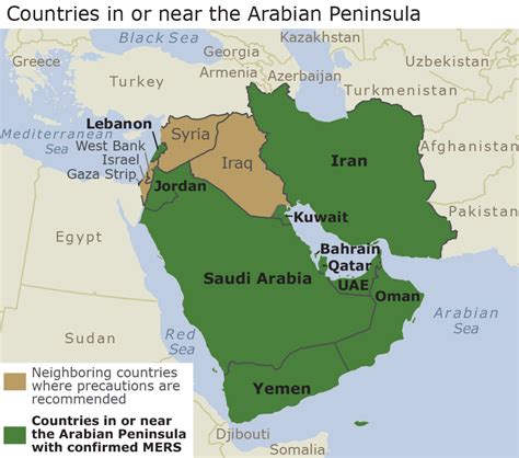 More maps in saudi arabia. MERS in the Arabian Peninsula - Alert - Level 2, Practice ...