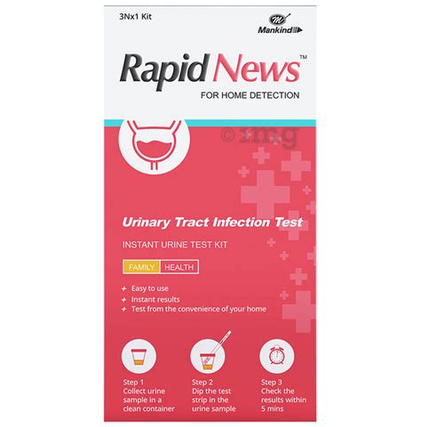 Rapid News Urinary Tract Infection Test Kit Buy Box Of 30 Test Kits