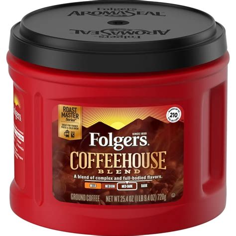 Folgers Coffeehouse Blend Ground Coffee Medium Dark Roast 2540 Ounce