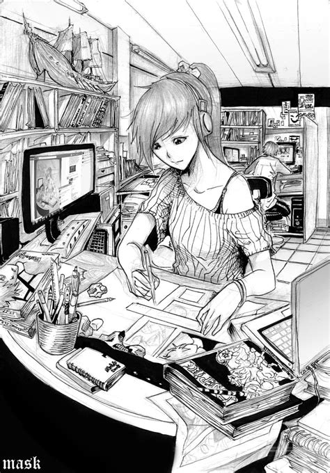 Traditional Mangaka Manga Artist