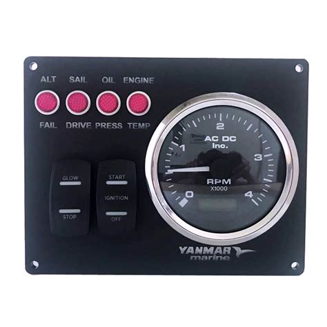 Yanmar B Type Diesel Engine Marine Instrument Panel Usa Made Magnetic