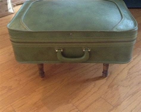 Upcycled Suitcase Ottoman Stool Footrest Etsy