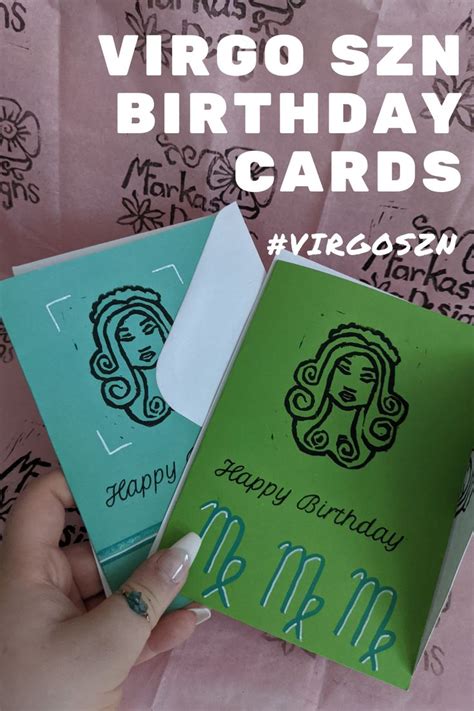 Virgo Birthday Card Virgo Szn Astrology Cards Virgo Birthday Card