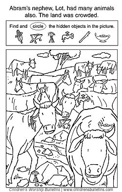The story of abraham is told in the book of genesis in the bible. Sunday school activities about Abraham and Lot | Children ...