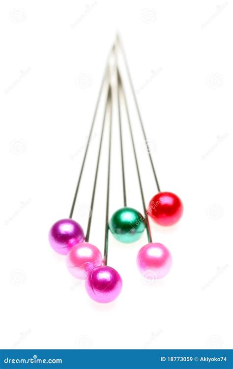 Colorful Pins Stock Image Image Of Colorful Isolated 18773059