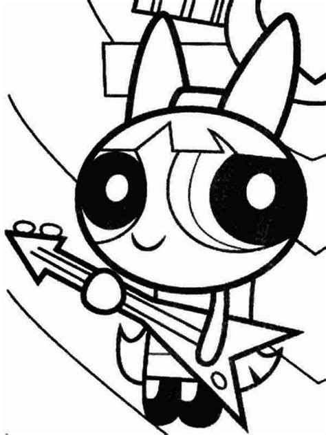 Powerpuff Girls Buttercup Coloring Coloring Pages