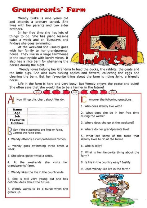 first grade reading comprehension reading comprehension worksheets comprehension passage