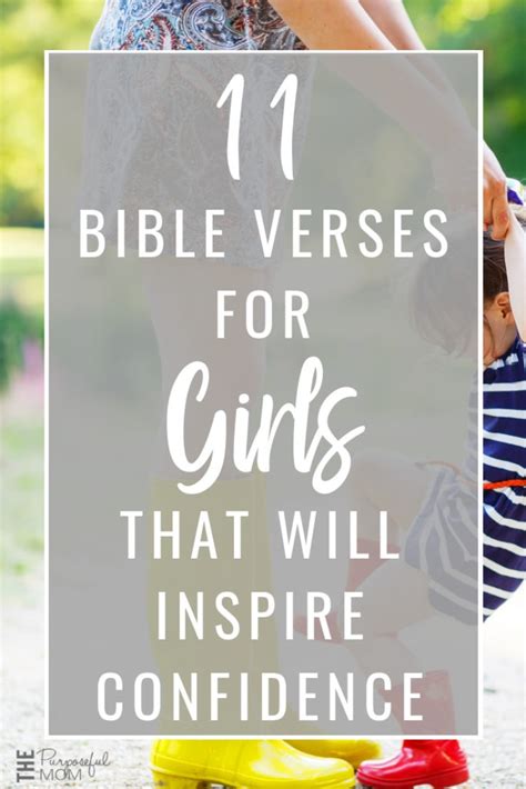 11 Bible Verses For Girls That Will Inspire Confidence The Purposeful Mom