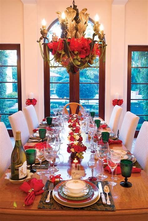 Awesome Stunning Christmas Table Dining Rooms Decor Ideas Https