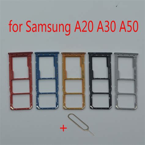 Sim Card Tray Slot For Samsung Galaxy A20 A30 A50 A205 A305 A505