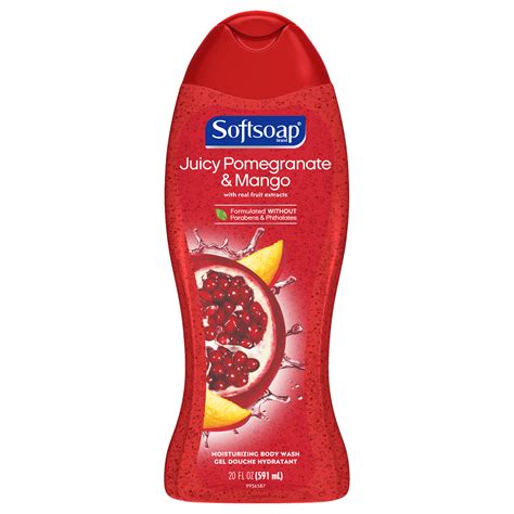Softsoap Moisturizing Body Wash Pomegranate And Mango 20 Fl Oz