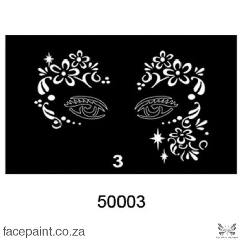 Face Painting Stencil Type M M50003 The Face Painters South Africa