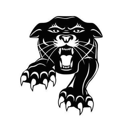 Panthers Decal Sticker Mascot High School Sport Football Basketball