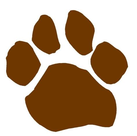 Brown Dog Paw Print Clipart Free To Use Clip Art Resource Clipart