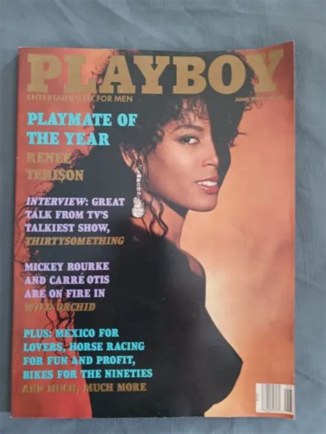 Playmate Of The Year Renee Tenison June Playboy Centerfold Intact