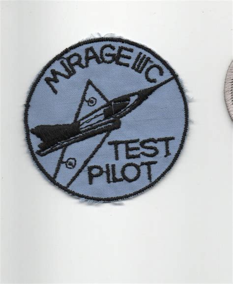 French Air Force Patch Mirage Iiic Test Pilot Vintage Spotters Corner