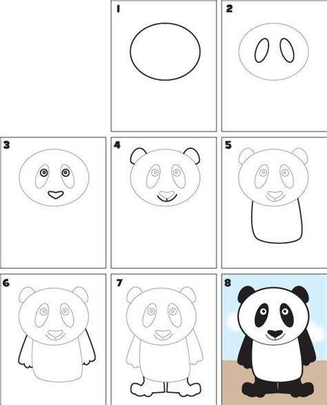 How To Draw A Panda Kid Scoop Art Drawings For Kids Easy Drawings