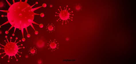 Red New Corona Virus Abstract Background New Coronavirus Biological