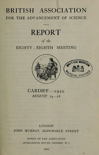 Report Of The British Association For The Advancement Of Science