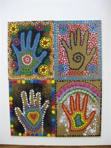 Australian Aboriginal Hand Art Samantha Joyce Marisol And Patricia