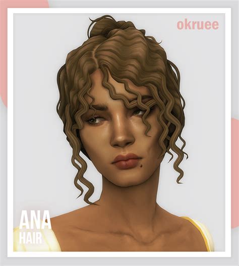 Ana Hair Okruee The Sims 4 Create A Sim Curseforge