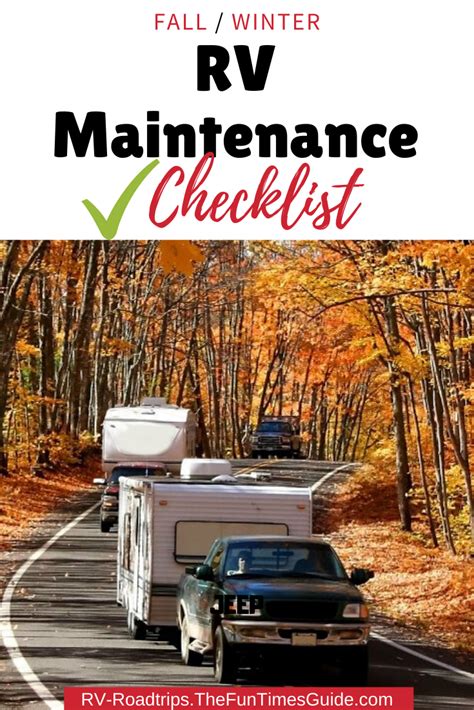 The Ultimate Fallwinter Rv Maintenance Checklist Rv Maintenance