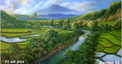 lukisan pemandangan alam gambar lukisan tentang pemandangan alam