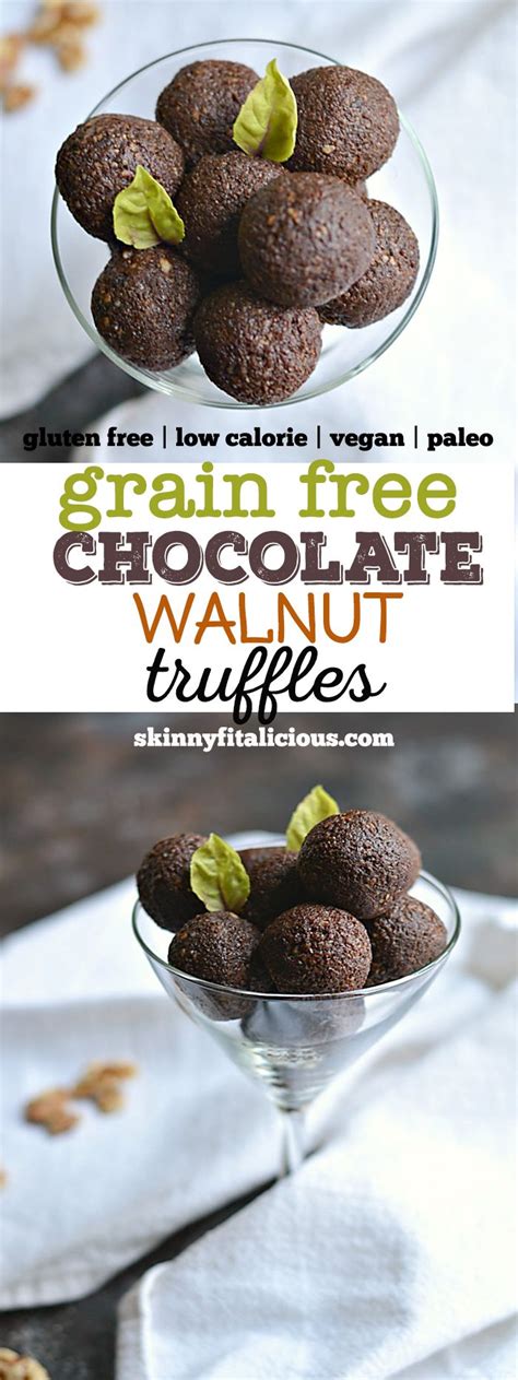 Grain Free Chocolate Walnut Truffles Made With Almond Walnuts Dates