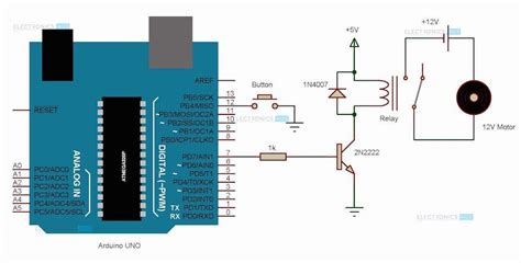 Arduino Relay Control Circuit Electronicshub Usa