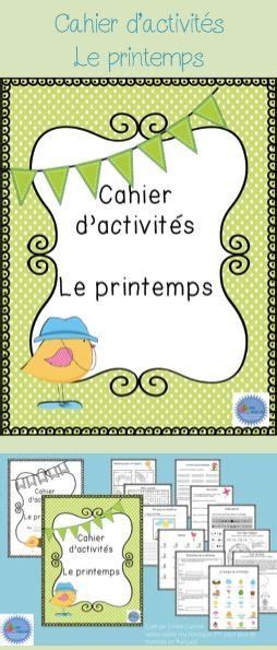 Cahier D Activit S Du Printemps French Spring Activities Printable