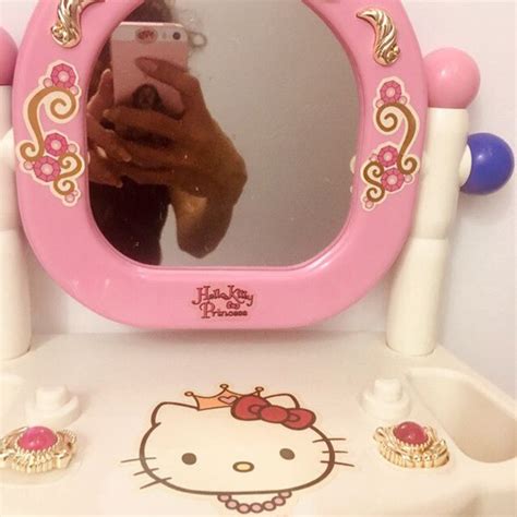 Impressions vanity hello kitty mirror. Girl's Pink Sanrio Hello Kitty Princess vanity mirror ...