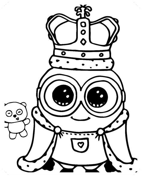 A Black And White Drawing Of A Cartoon Character Wearing A Crown With A