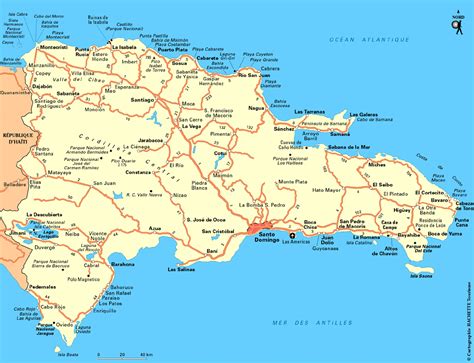 Dominican Republic Road Map