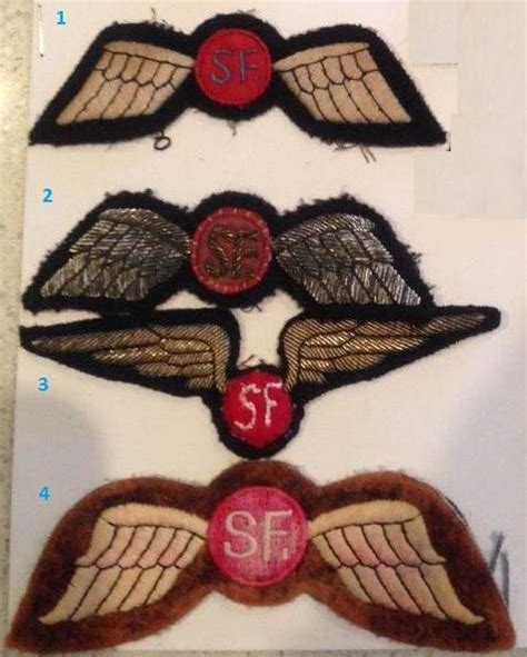 Soe Oss Jedburgh Jump Wings Collection Reproductions Airborne
