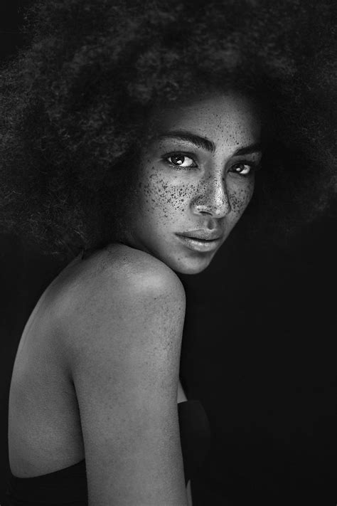 Agata Serge FRECKLES Beauty Portrait Portrait Black And White