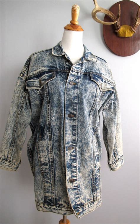 Vintage Oversized Acid Wash Jean Jacket By Magnoliavintageco