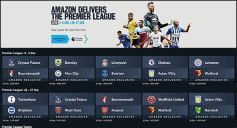Premier League Matches On Amazon Prime 2021