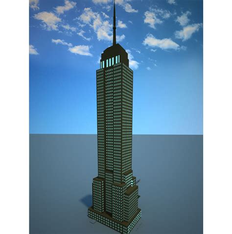 Architectural Challenge Empire State Building 3d Model