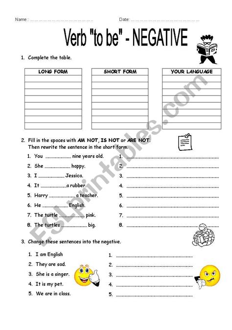 Verb To Be Negative Present Simple Esl Worksheet By Nattie My XXX Hot