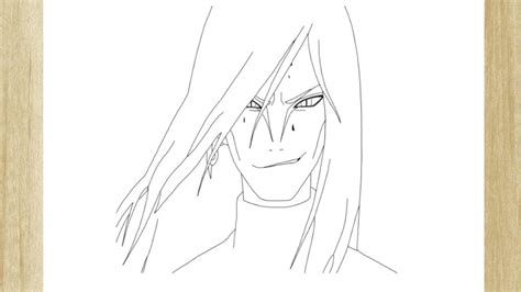 How To Draw Orochimaru From Naruto Easy Como Desenhar O