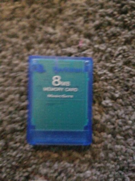 Sony Playstation 2 Ps2 Memory Card Blue 8mb Official Genuine Oem Ebay