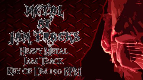 Heavy Metal Jam Track Key Of Dm 190bpm Heavy Metal Backing Track Youtube