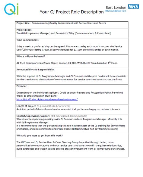 Financial assistant (public) provides assistance to the public financial associates. Role Description - QI Team Service User/Carer ...