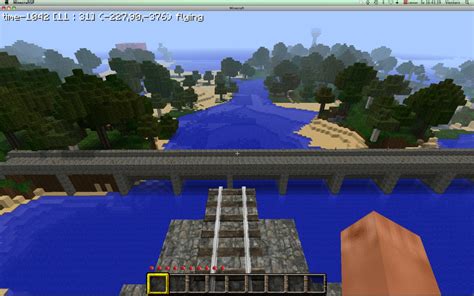 My 1st Cobblestone Bridge Minecraft Project